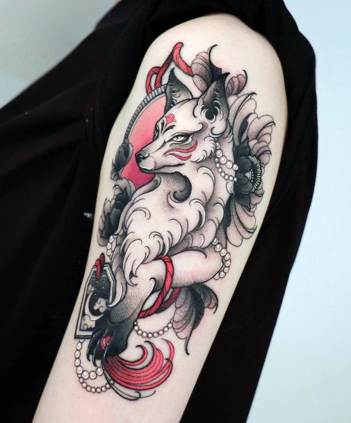 Womens Cool Kitsune Tattoo Ideas