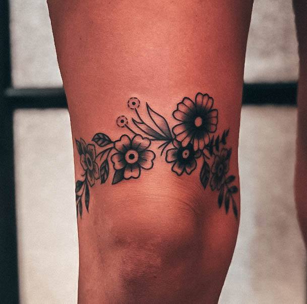 Womens Cool Knee Tattoo Ideas