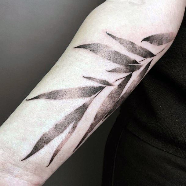 Womens Cool Leaf Tattoo Ideas Forearm