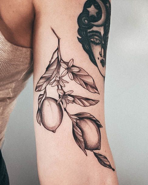 Womens Cool Lemon Tattoo Ideas