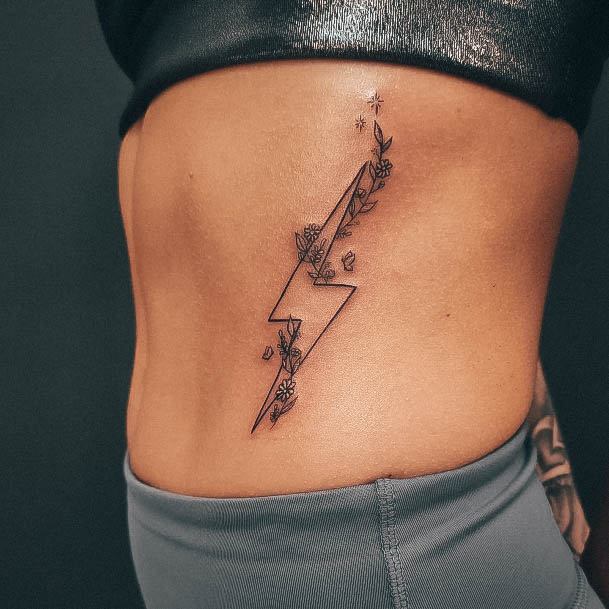 Womens Cool Lightning Bolt Tattoo Ideas