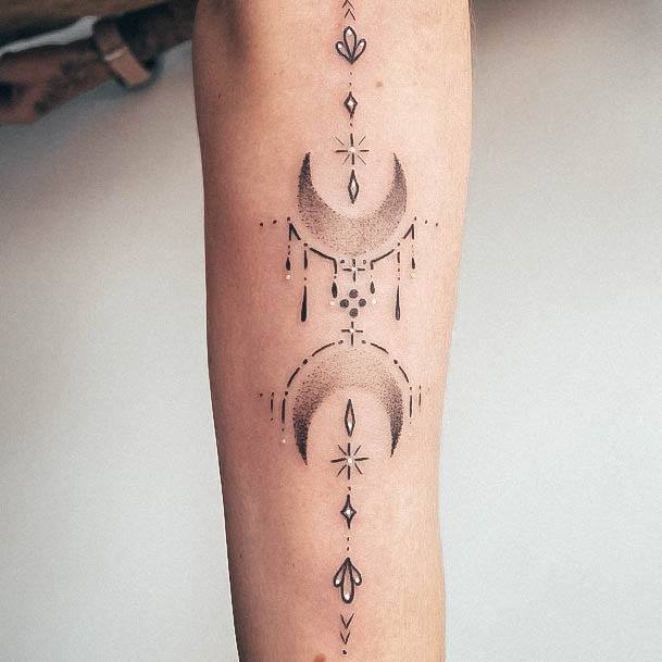 Womens Cool Moon Tattoo Ideas