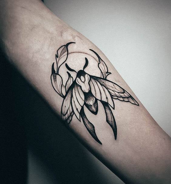 Womens Cool Moth Tattoo Ideas