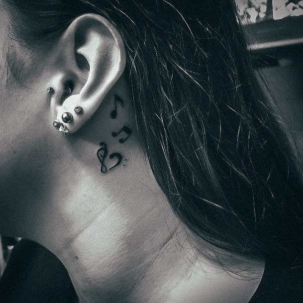 Womens Cool Music Tattoo Ideas