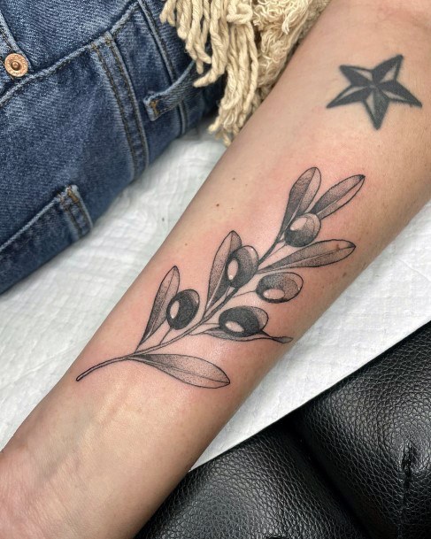 Womens Cool Olive Branch Tattoo Ideas