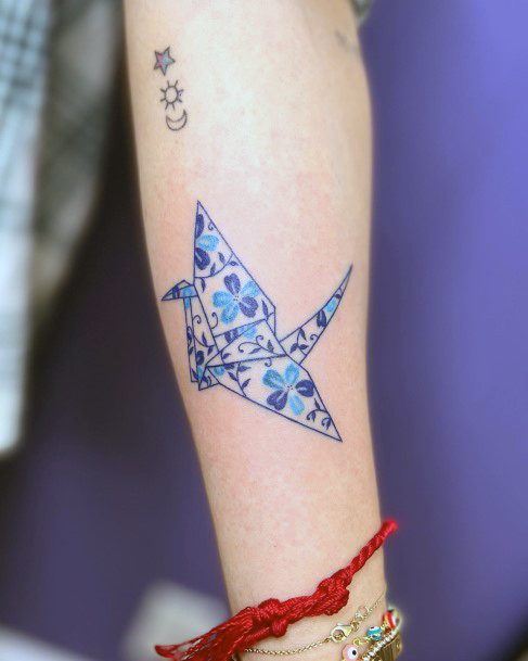 Womens Cool Origami Tattoo Ideas