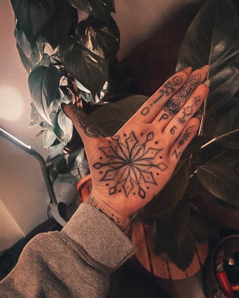 Womens Cool Palm Tattoo Ideas