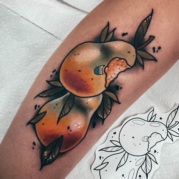 Womens Cool Pear Tattoo Ideas