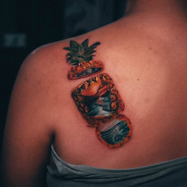 Womens Cool Pineapple Tattoo Ideas