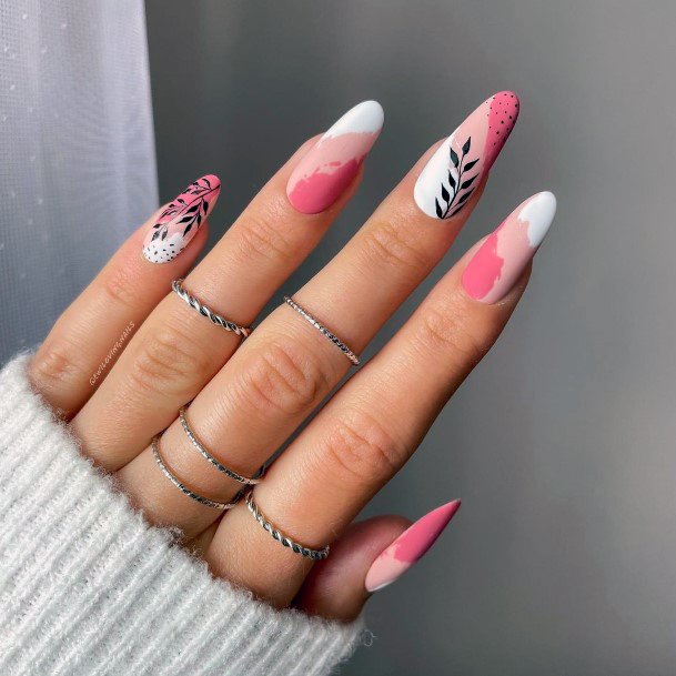 Womens Cool Pink Dress Nail Ideas