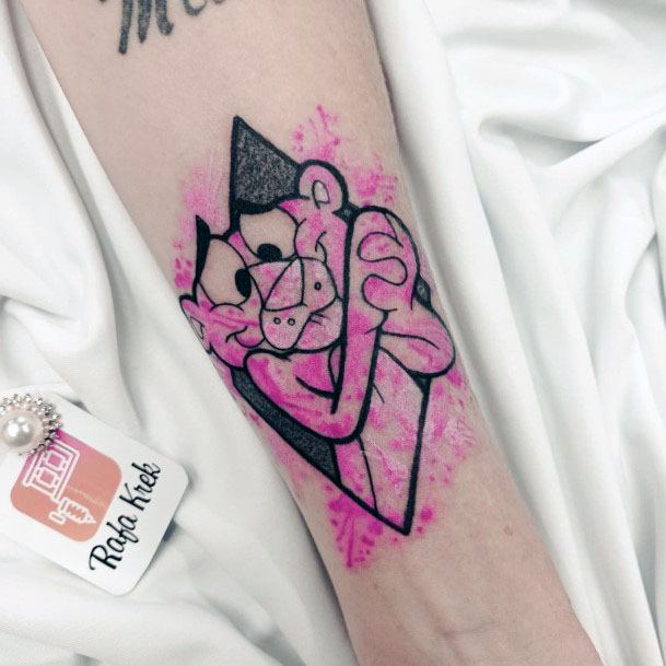 Womens Cool Pink Panther Tattoo Ideas