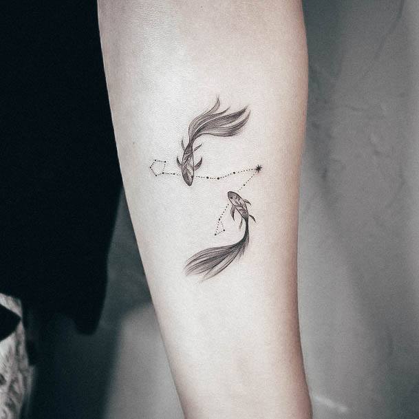 Womens Cool Pisces Tattoo Ideas