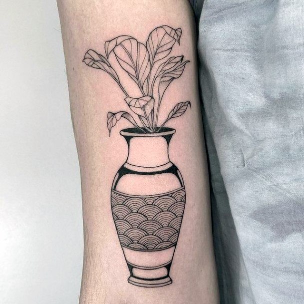 Womens Cool Pottery Tattoo Ideas