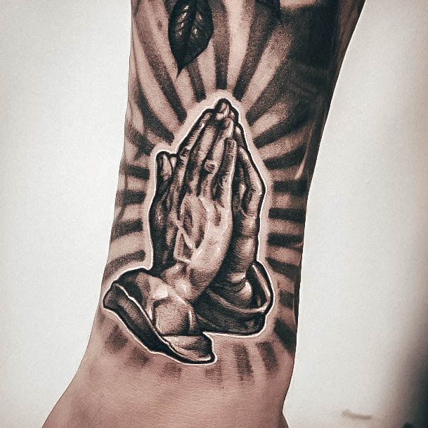 Womens Cool Praying Hands Tattoo Ideas