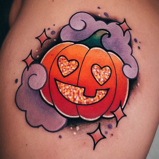 Womens Cool Pumpkin Tattoo Ideas