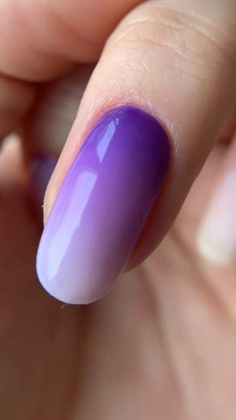 Womens Cool Purple Ombre Nail Ideas