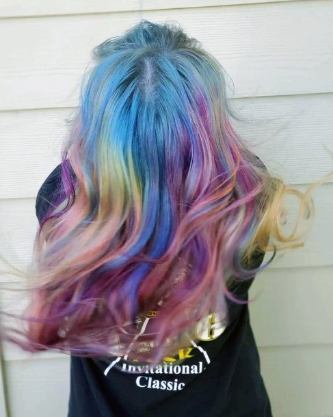 Womens Cool Rainbow Hairstyles Ideas