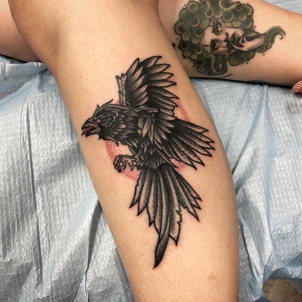 Womens Cool Raven Tattoo Ideas