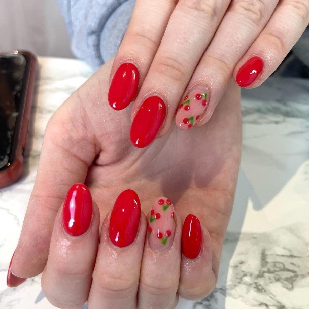 Womens Cool Red And Green Nail Ideas