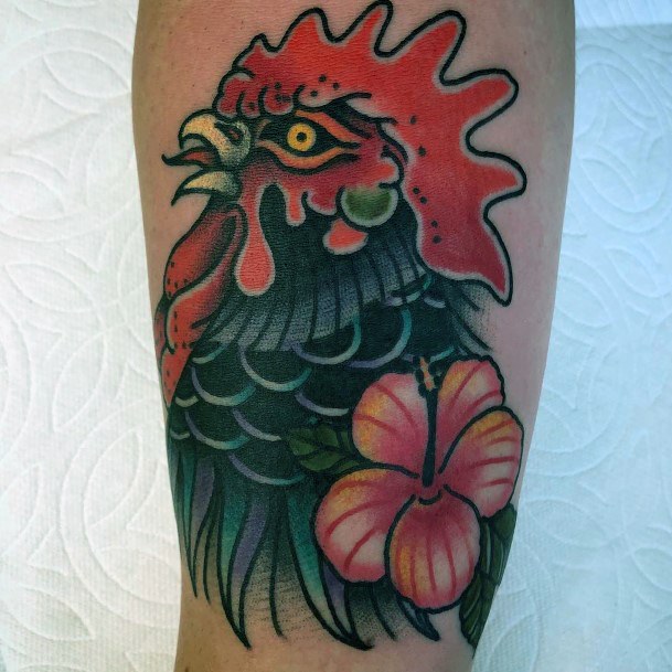 Womens Cool Rooster Tattoo Ideas