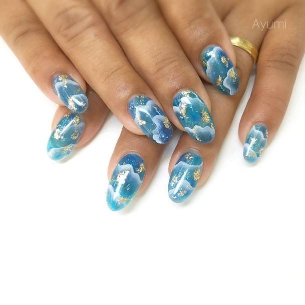 Womens Cool Sea Nail Ideas