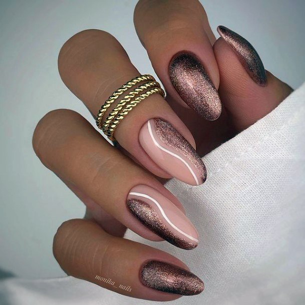 Womens Cool Shimmer Nail Ideas