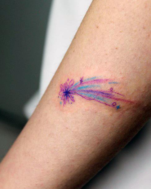 Womens Cool Shooting Star Tattoo Ideas