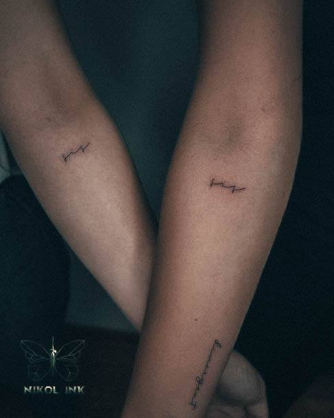 Womens Cool Sibling Tattoo Ideas