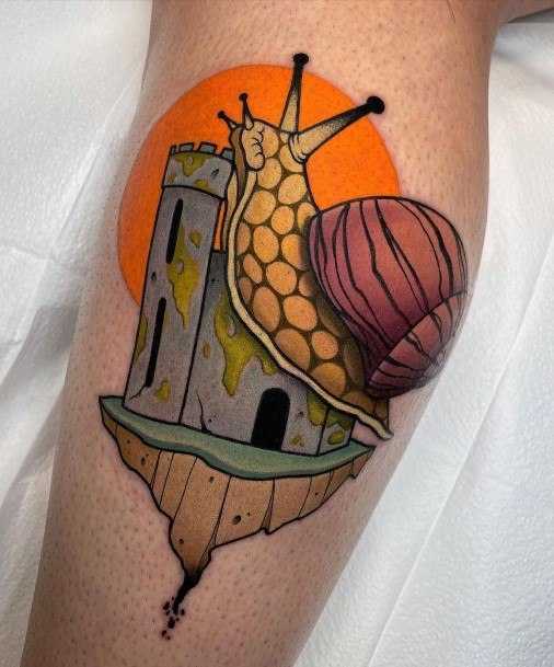 Womens Cool Snail Tattoo Ideas