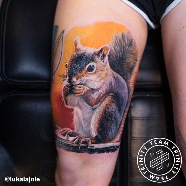 Womens Cool Squirrel Tattoo Ideas