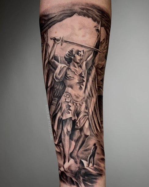 Womens Cool St Michael Tattoo Ideas