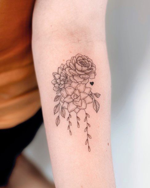 Womens Cool Succulent Tattoo Ideas