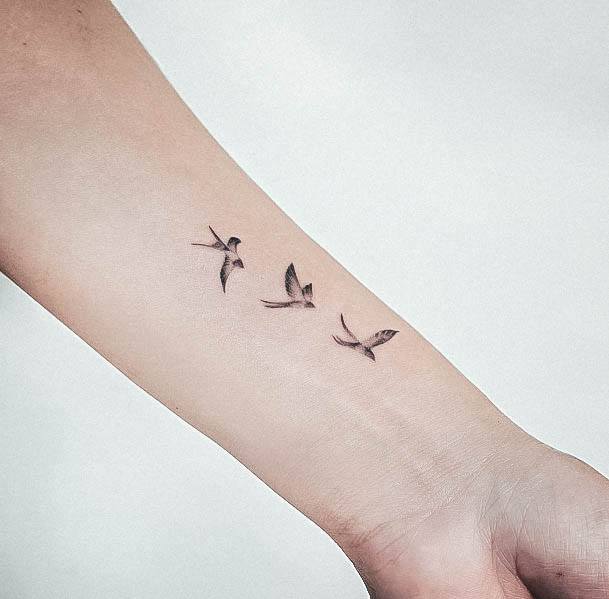 Top 100 Best Swallow Tattoos For Women - Bird Design Ideas