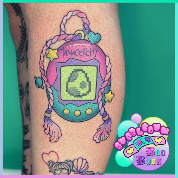 Womens Cool Tamagotchi Tattoo Ideas