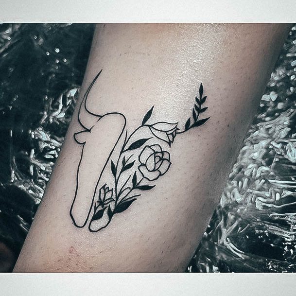 Womens Cool Taurus Tattoo Ideas