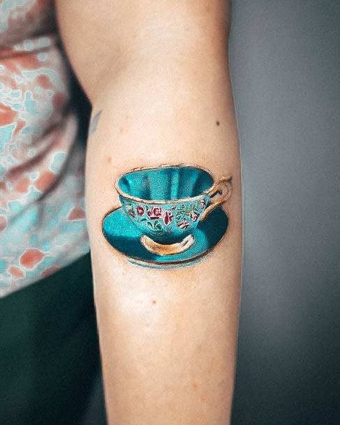 Womens Cool Tea Tattoo Ideas