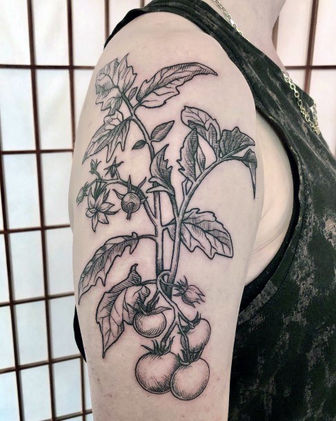 Womens Cool Tomato Tattoo Ideas