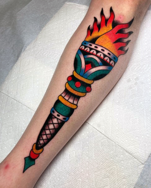 Womens Cool Torch Tattoo Ideas