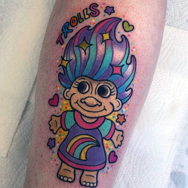 Womens Cool Troll Doll Tattoo Ideas