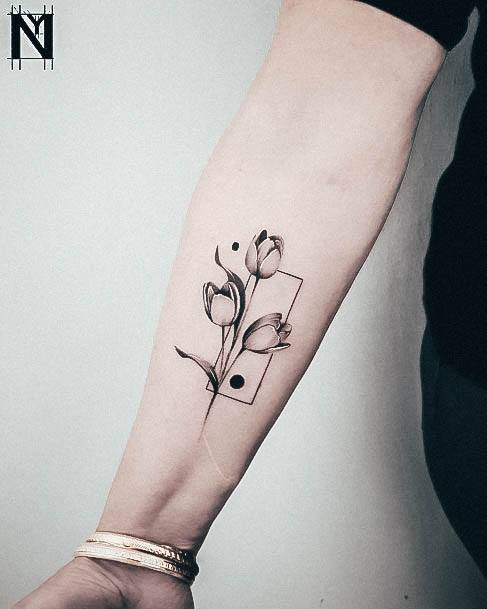 Womens Cool Tulip Tattoo Ideas