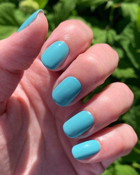 Womens Cool Turquoise Ombre Nail Ideas