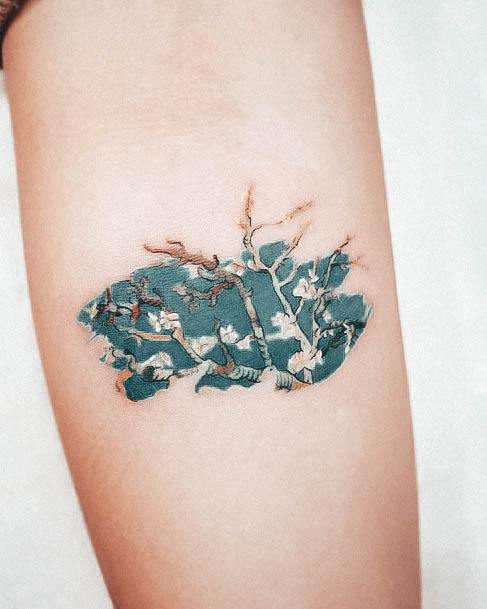 Womens Cool Van Gogh Tattoo Ideas