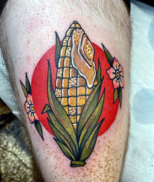 Womens Corn Girly Tattoo Designs