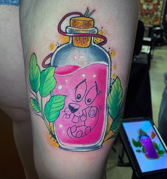 Womens Courage The Cowardly Dog Tattoo Design Ideas