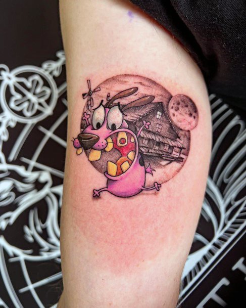Womens Courage The Cowardly Dog Tattoo Ideas