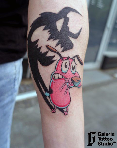 Womens Courage The Cowardly Dog Tattoos