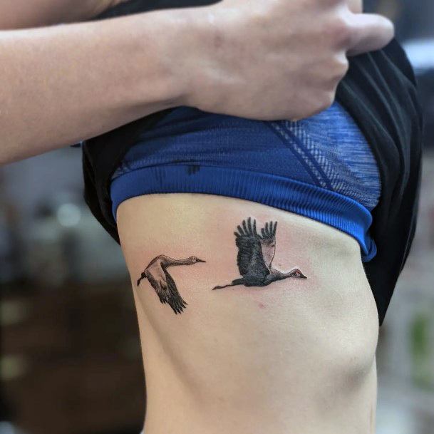 Womens Crane Good Looking Tattoos