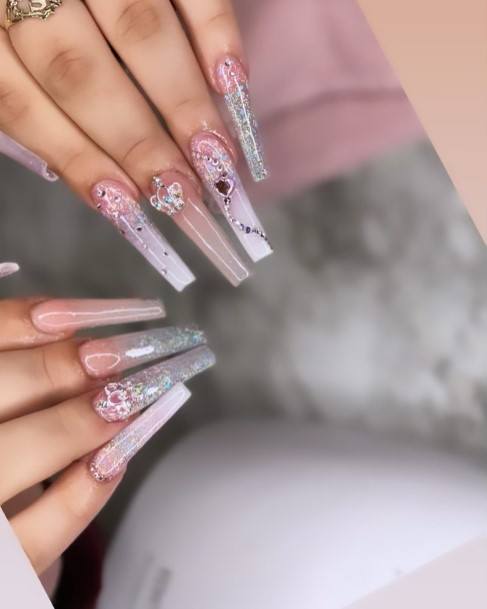 Womens Crown Girly Nail Designs