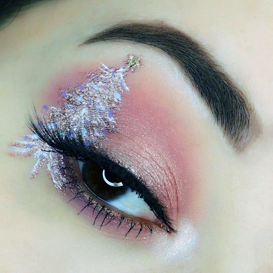 Womens Crystal Christmas Tree Unique Eyesahdow