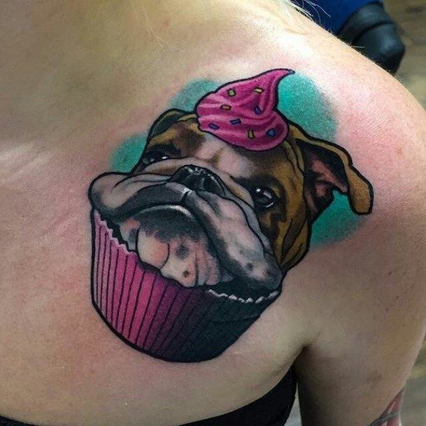 Womens Cupcake Tattoo Design Ideas